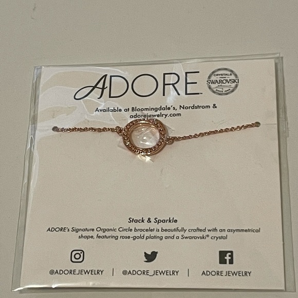 NWT ADORE SIGNATURE ORGANIC CIRCLE BRACELET - Picture 1 of 5